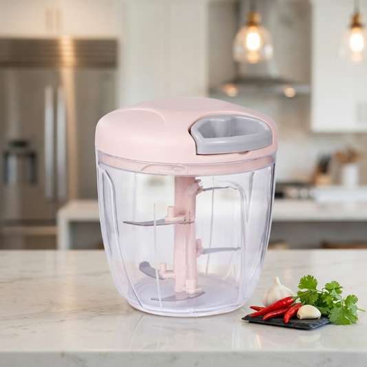 Manual Pull-String Household Vegetable Cutter & Meat Chopper