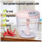 Manual Pull-String Household Vegetable Cutter & Meat Chopper