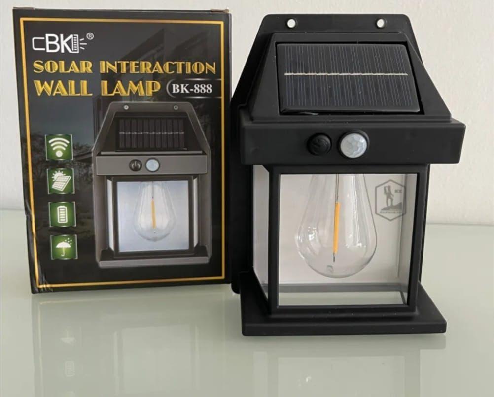 Solar Interaction Wall - Waterproof Outdoor Motion Sensor Filament LED Lantern