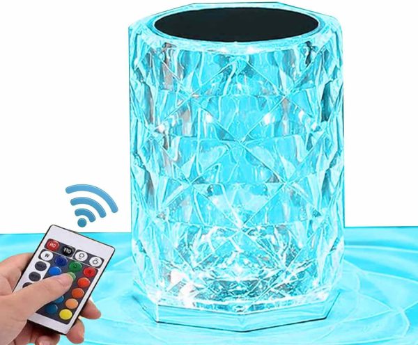 16 Colours Remote Control 3D Crystal Lamp