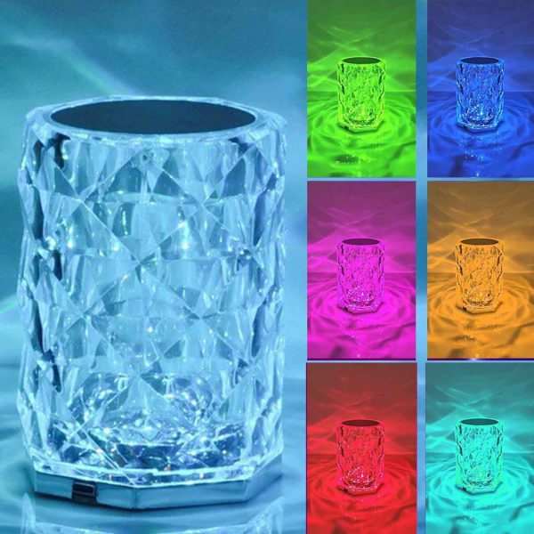 16 Colours Remote Control 3D Crystal Lamp